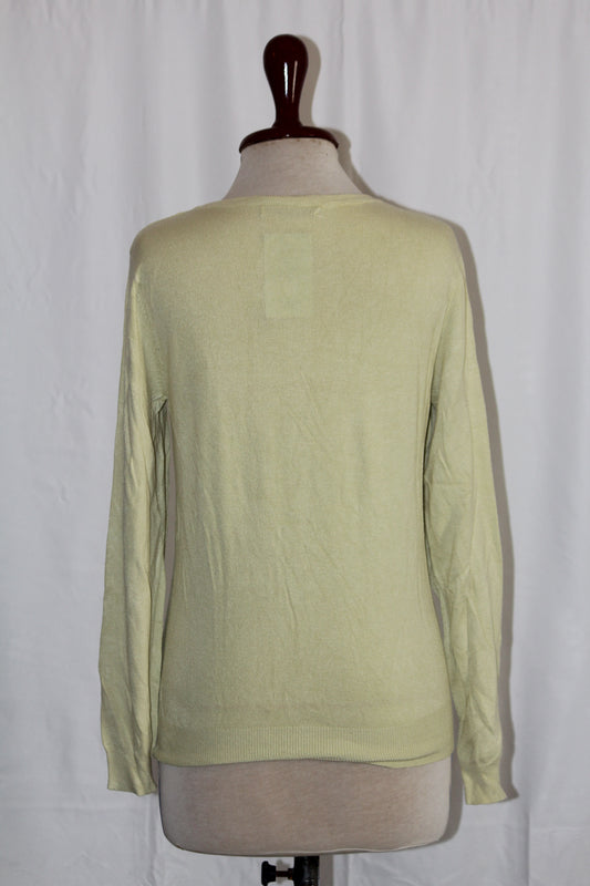 George Yellow Viscose Sweater - Medium