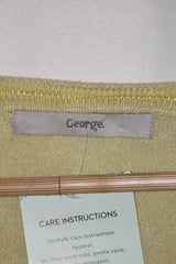 George Yellow Viscose Sweater - Medium