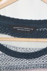 White, Blue & Pink Dorothy Perkins Large Sweater