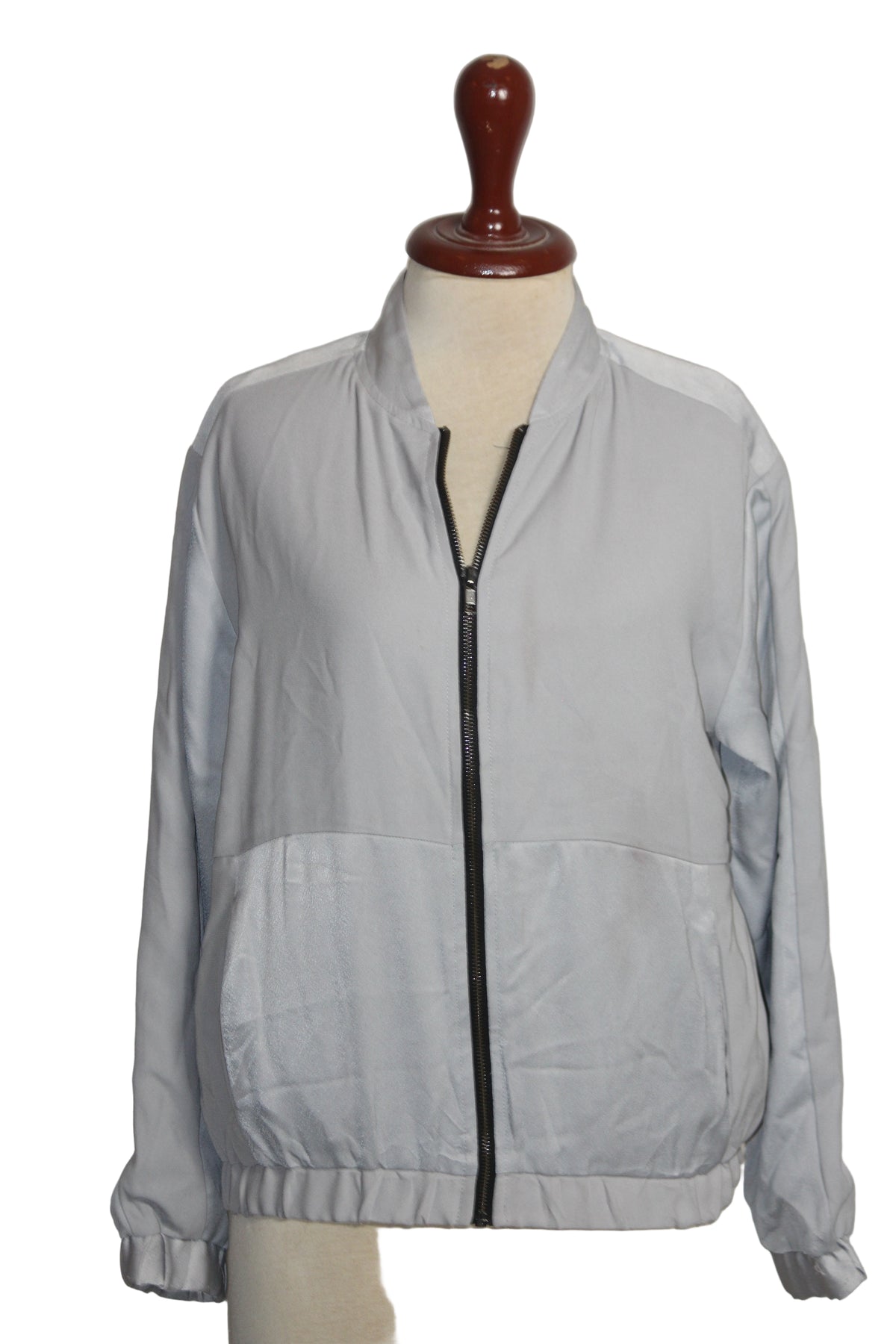 Topshop Gray Zipper Jacket – Medium