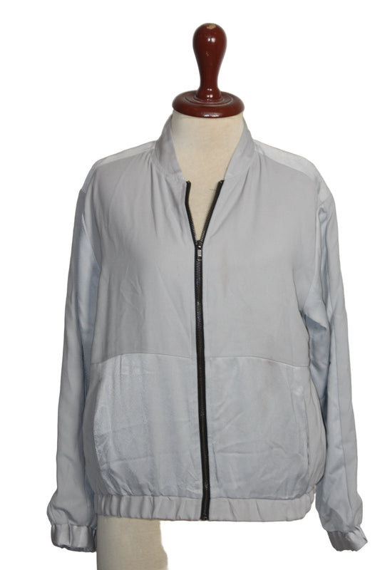 Topshop Gray Zipper Jacket – Medium