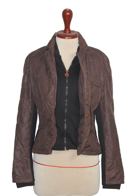 Bikkembergs Brown Modern-Casual Puffer Jacket