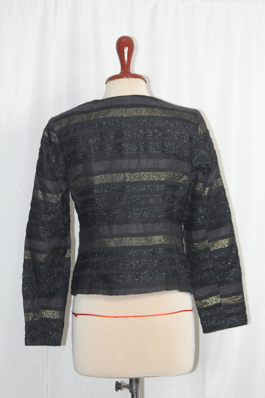 M&Co Black Zipper Jacket – Small