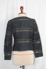 M&Co Black Zipper Jacket – Small