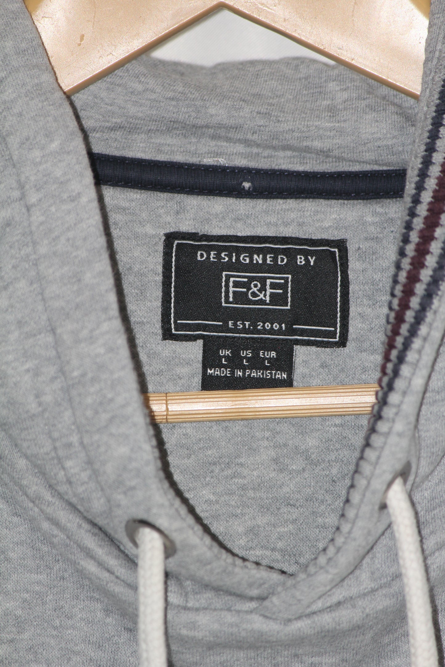 F&F Full-Sleeve Hoodie – Cool Grey