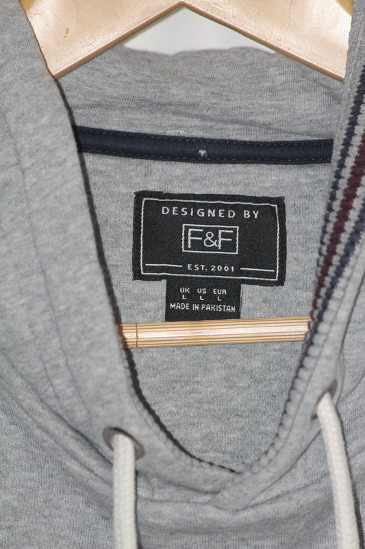 F&F Full-Sleeve Hoodie – Cool Grey