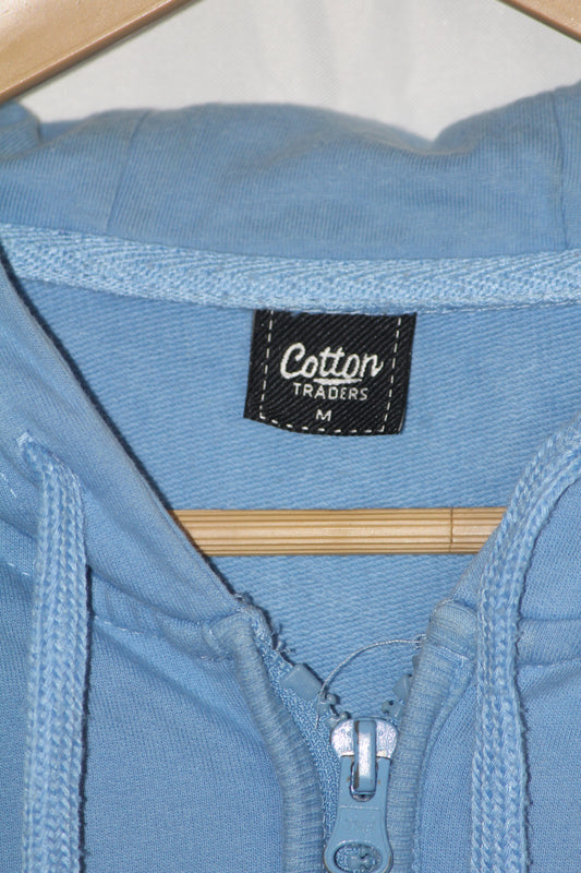 Cotton Traders Blue Hoodie (Medium, Excellent Condition)