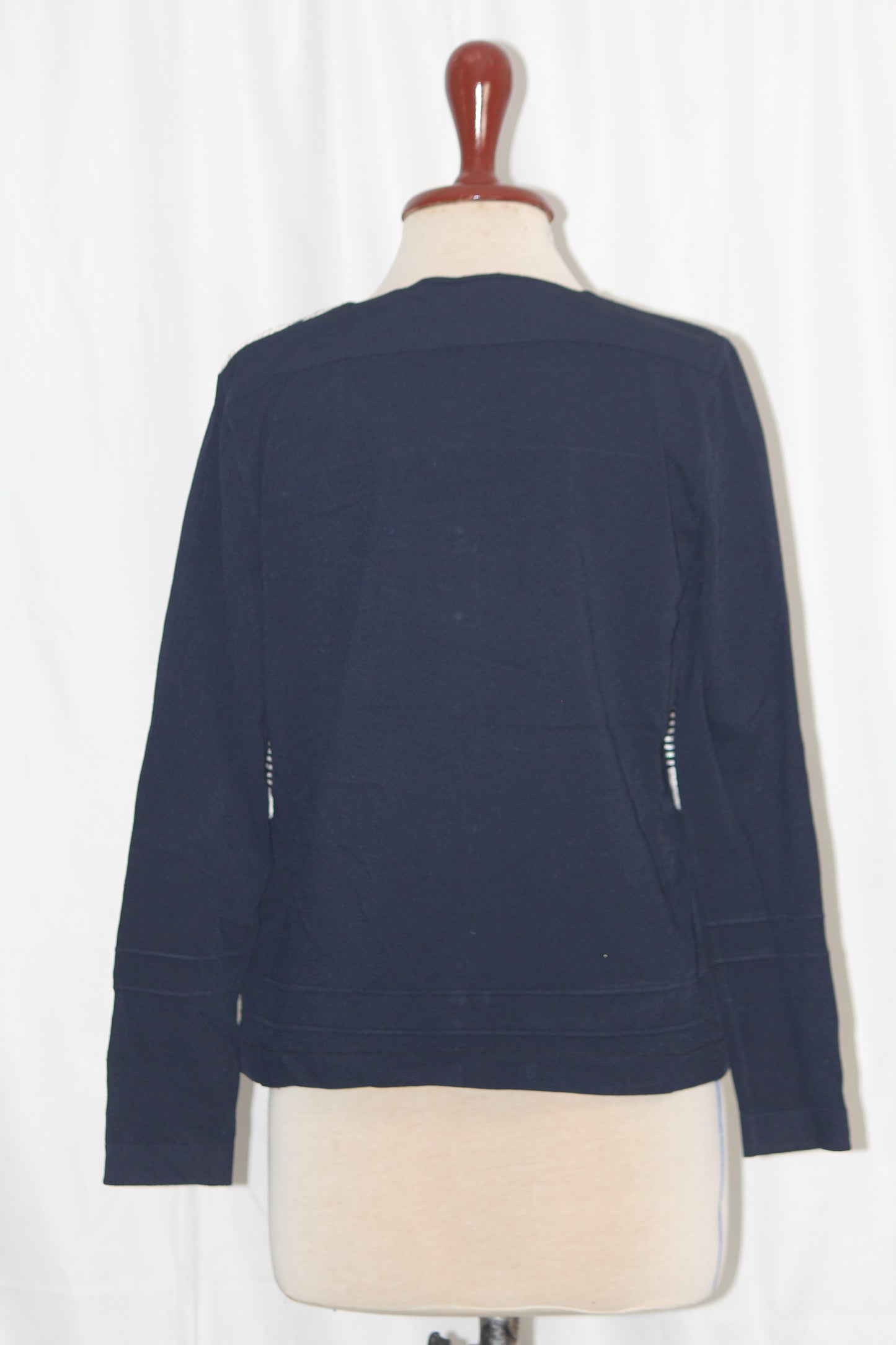 D.exterior Blue Button Down Jacket – Large