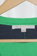 Gap Green and Blue Striped Sweater - Small