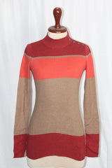Next Red Fawn High Neck Top (Small, Cotton)