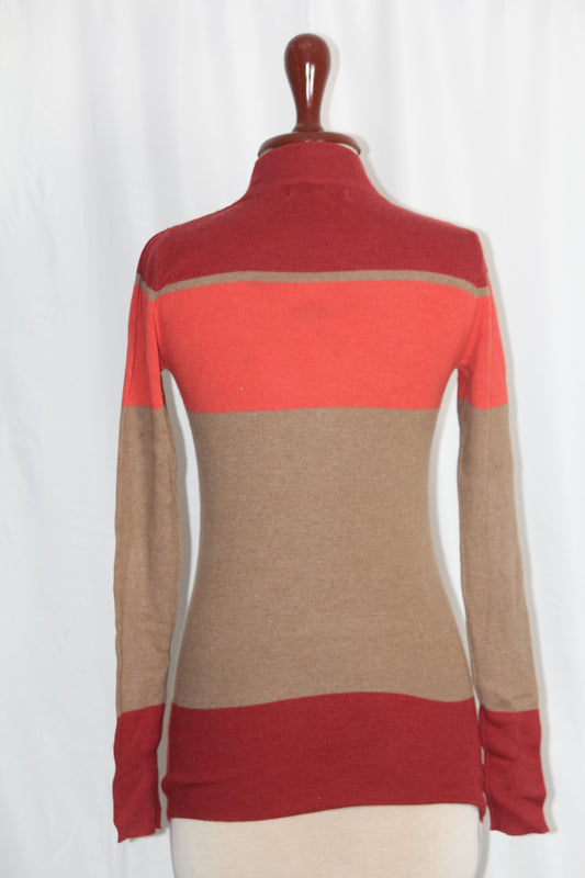 Next Red Fawn High Neck Top (Small, Cotton)