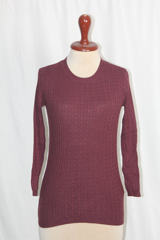Atmosphere Maroon Winter Blouse (Small)
