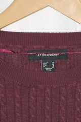Atmosphere Maroon Winter Blouse (Small)