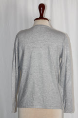 Mud Flower Grey Winter Blouse