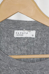 Papaya Grey Sweater