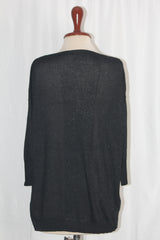 Avenue Sparkly Black Sweater - Medium