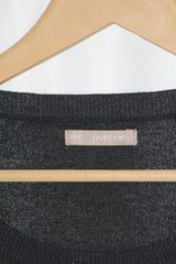 Avenue Sparkly Black Sweater - Medium