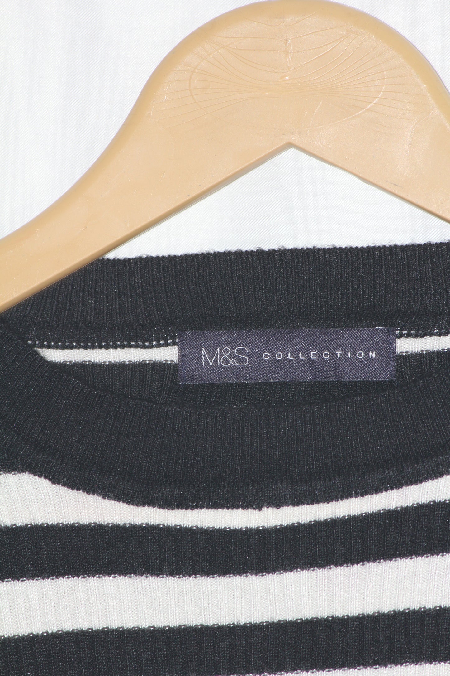 M&S Black and White Small Sweater