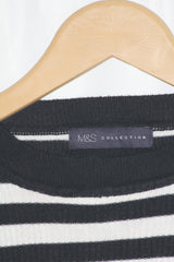 M&S Black and White Small Sweater