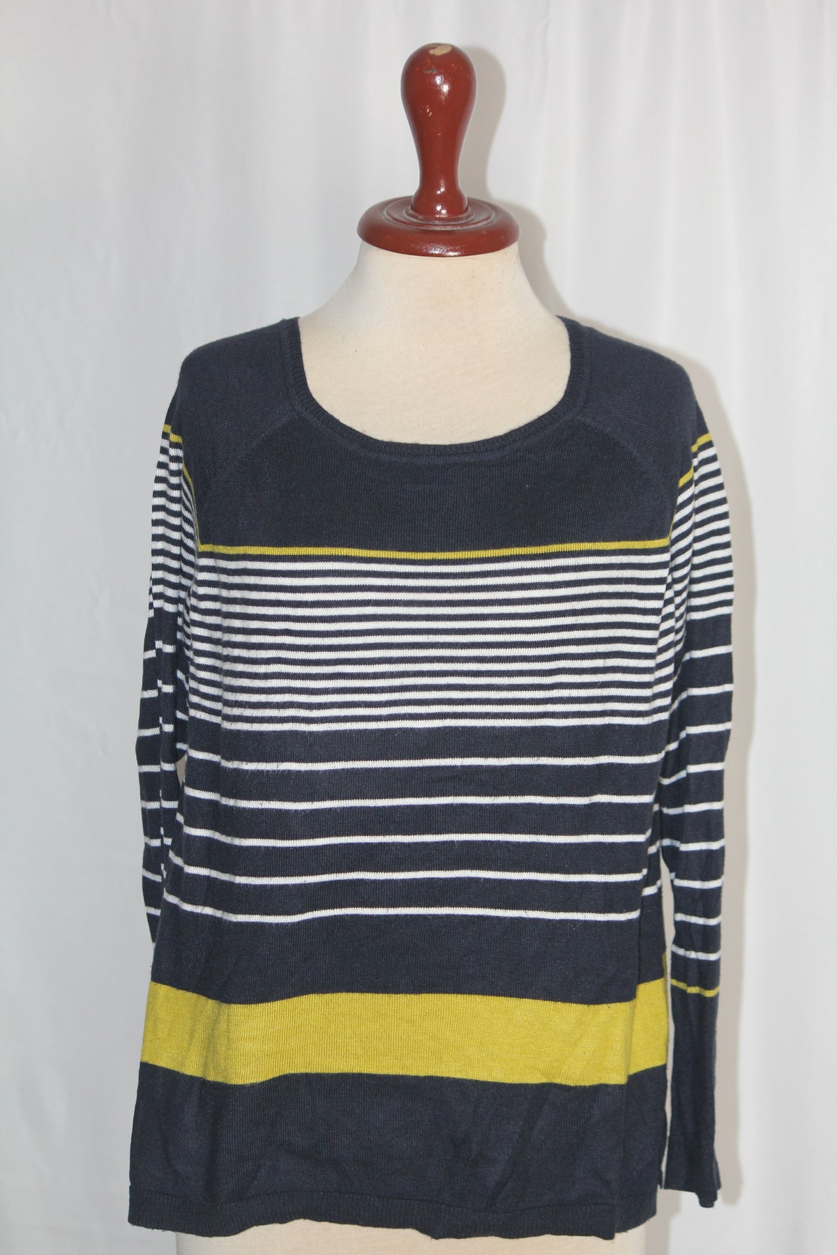 Jasper Conran Black and White Sweater- Medium
