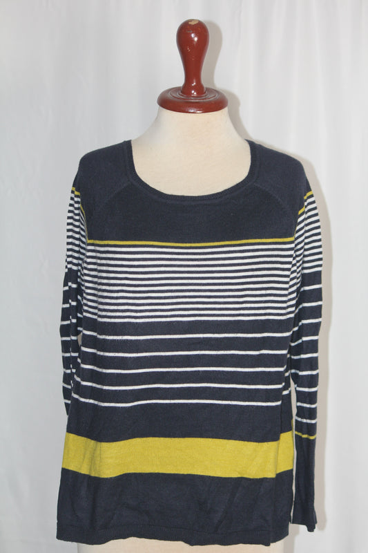 Jasper Conran Black and White Sweater- Medium