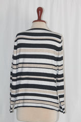 Principles Black, Cream, and Golden Sweater- Large
