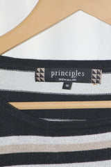 Principles Black, Cream, and Golden Sweater- Large