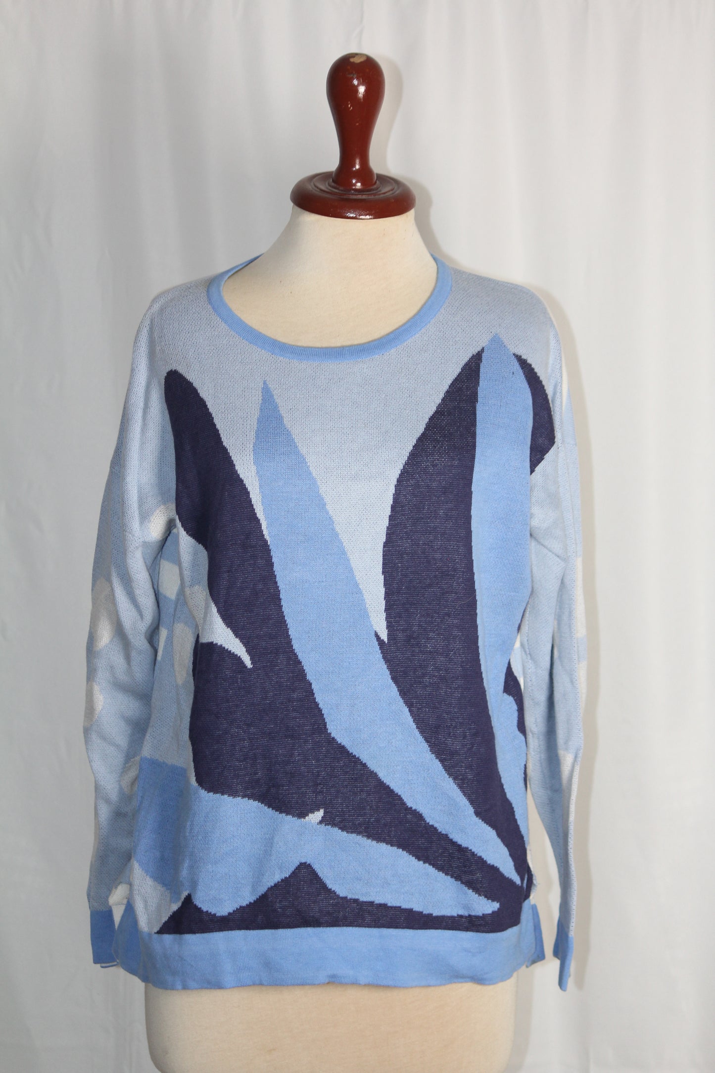 White Stuff Large Blue Sweater
