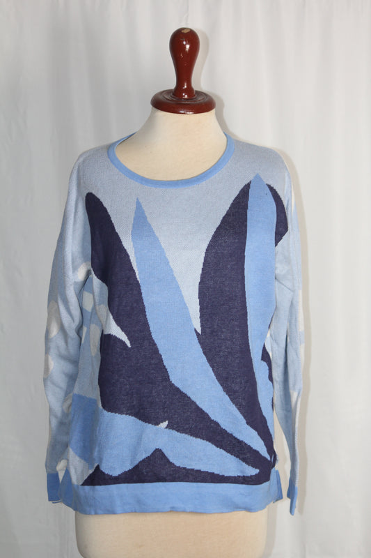 White Stuff Large Blue Sweater