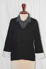 Next with Love Black Sweater