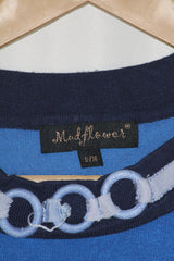 Mud Flower Blue Sweater - Medium