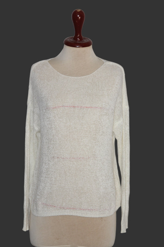 Primark White Viscose Sweater – Small Size