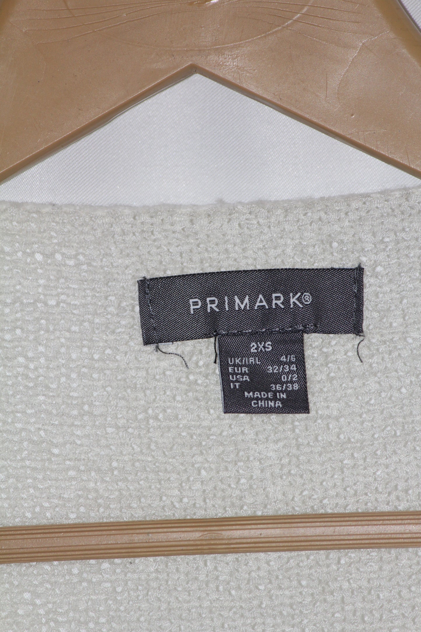 Primark White Viscose Sweater – Small Size