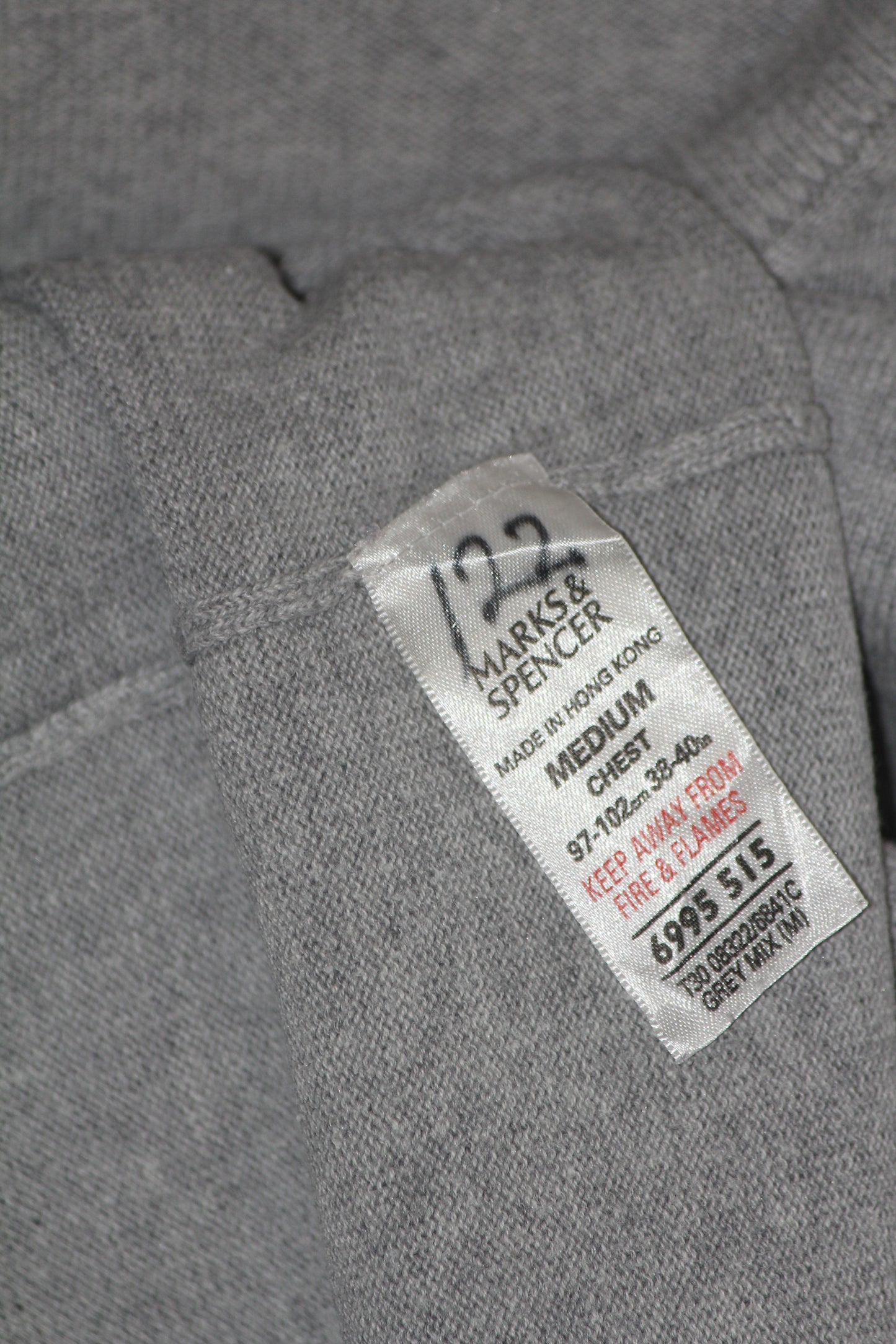 Marks & Spencer Grey Sweatshirt - Medium