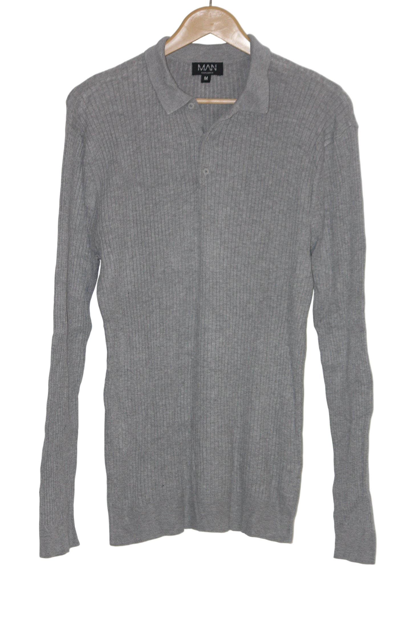 MAN Grey Polo Sweatshirt - Medium
