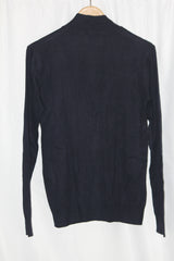 Sol's Black Zipper Sweatshirt - Large
