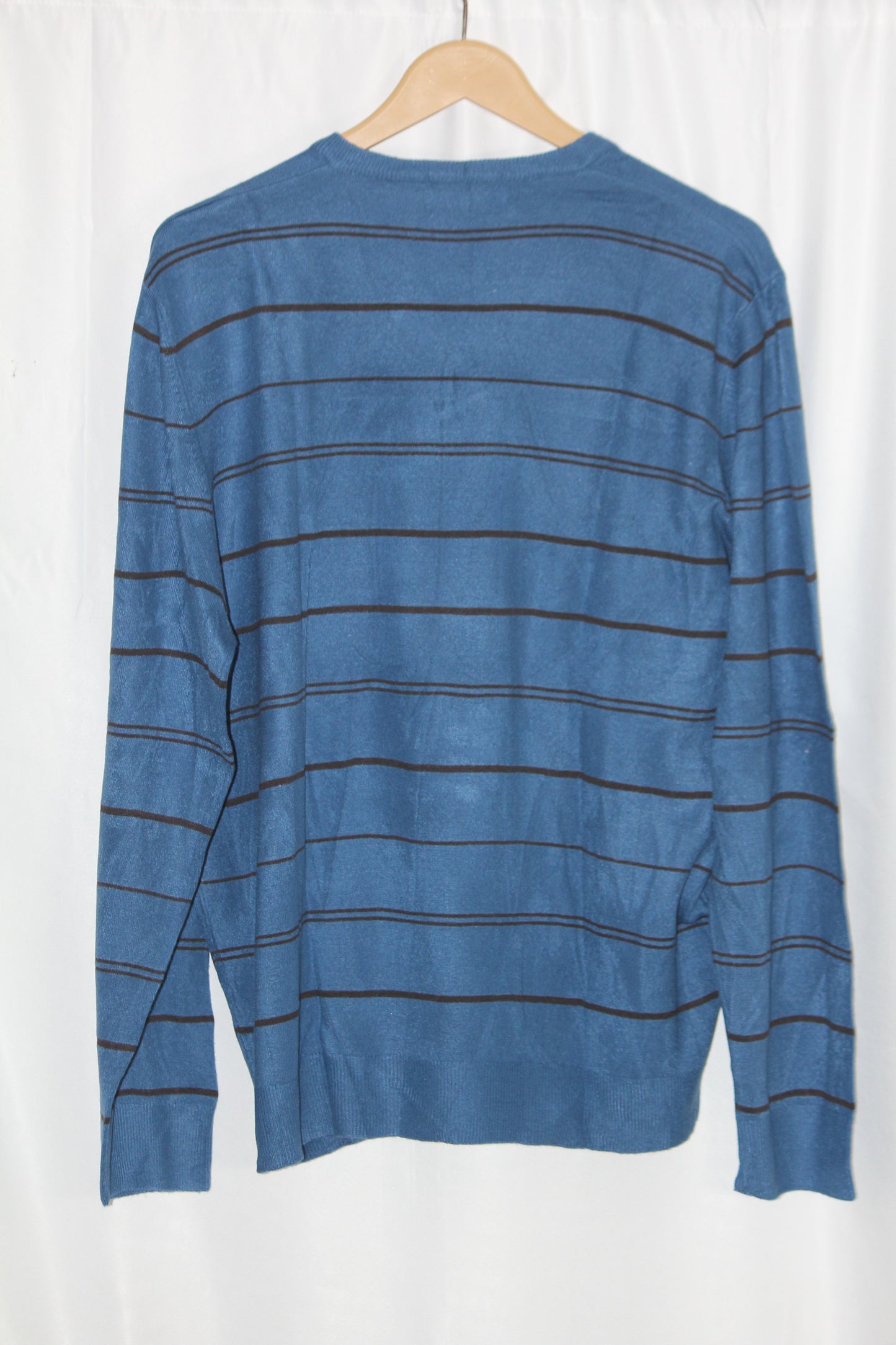 Blue Harbour Blue Striped Sweater – Large
