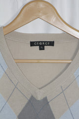 George Cream Sleeveless Sweater - Large