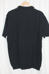Next Dark Blue Half Sleeve Polo Sweatshirt - Large