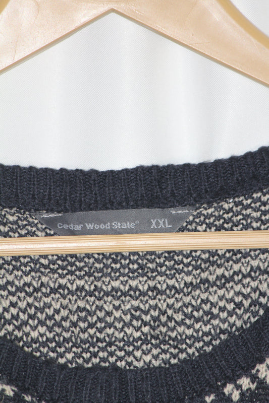 Cedar Wood State Navy Blue Sweater - Large