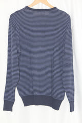 George Blue Striped Sweatshirt - Medium