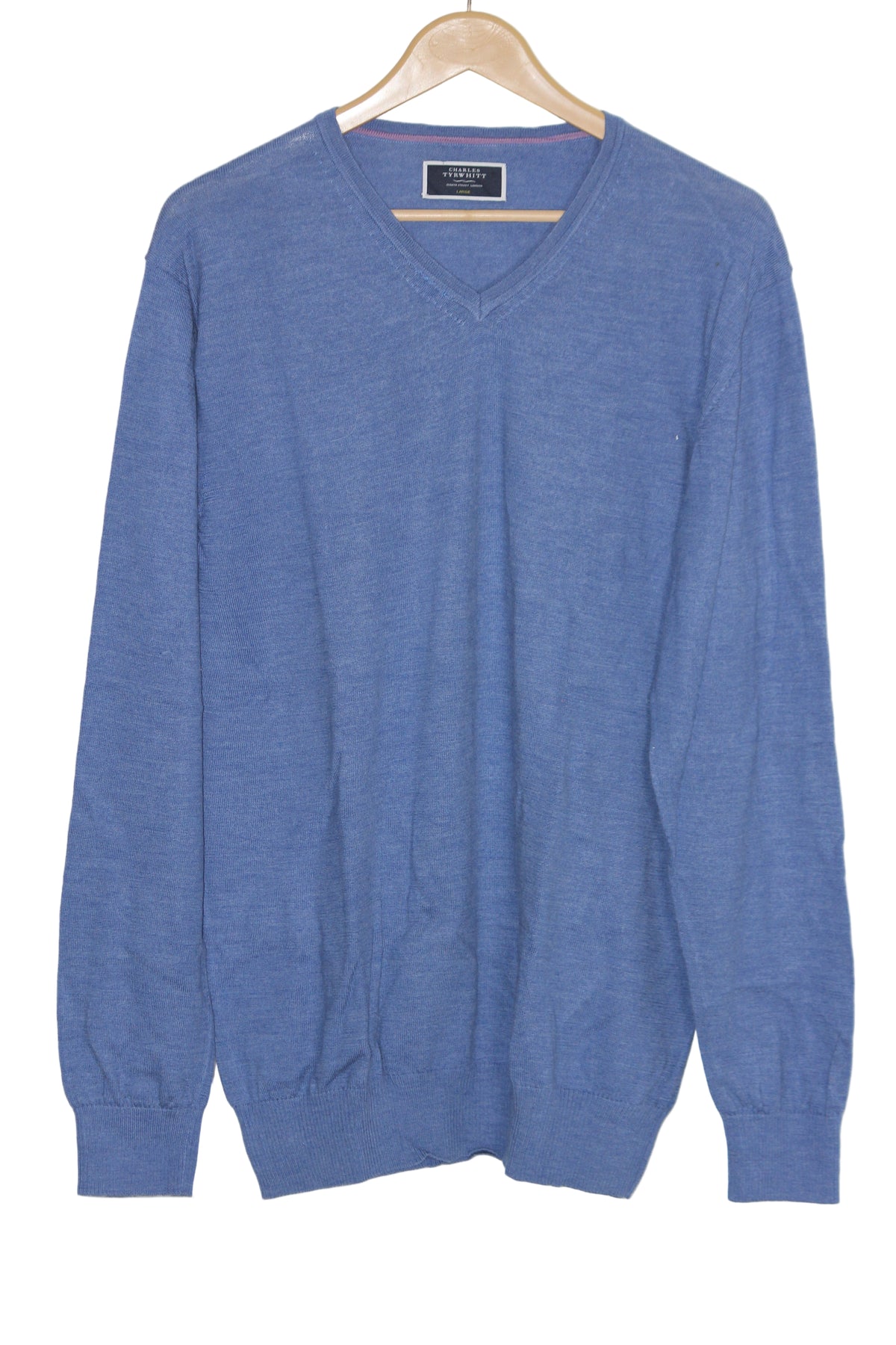 Charles Tyrwhitt Sky Blue Wool Sweater