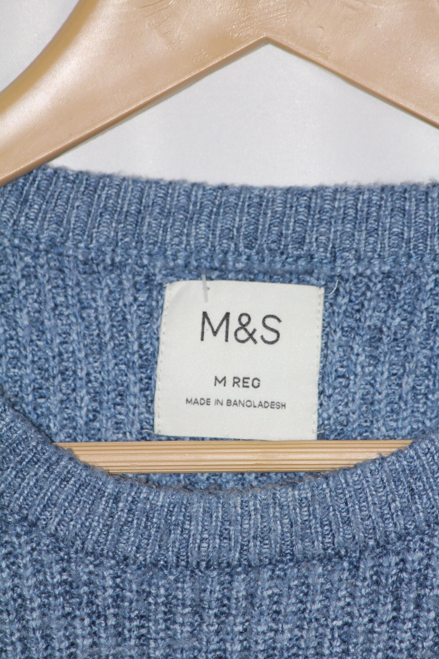 M&S Sky Blue Wool Sweater - Medium