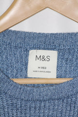 M&S Sky Blue Wool Sweater - Medium
