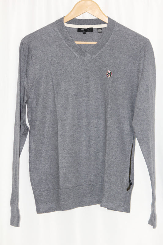 Ted Baker Grey Wool Sweatshirt