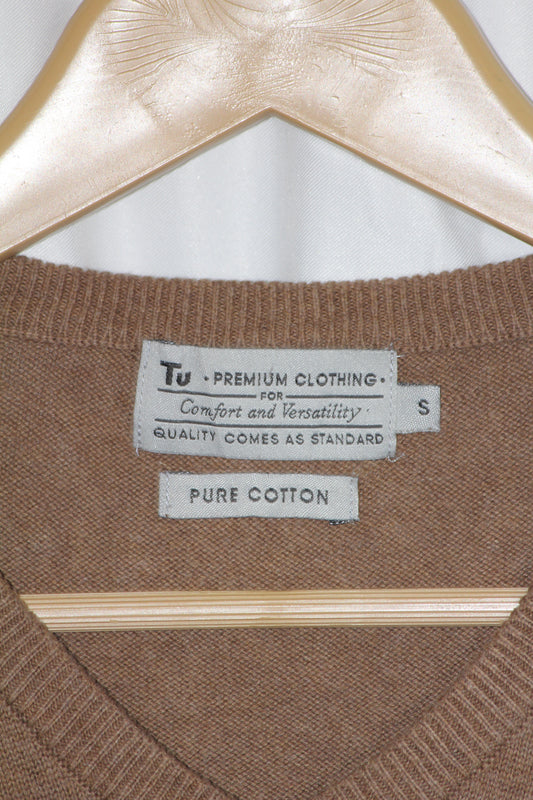 Tu Brown Cotton Sweater
