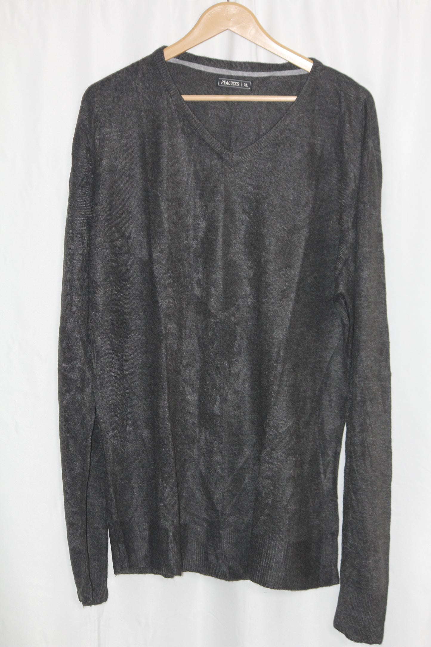 Peacocks Grey Acrylic Sweatshirt