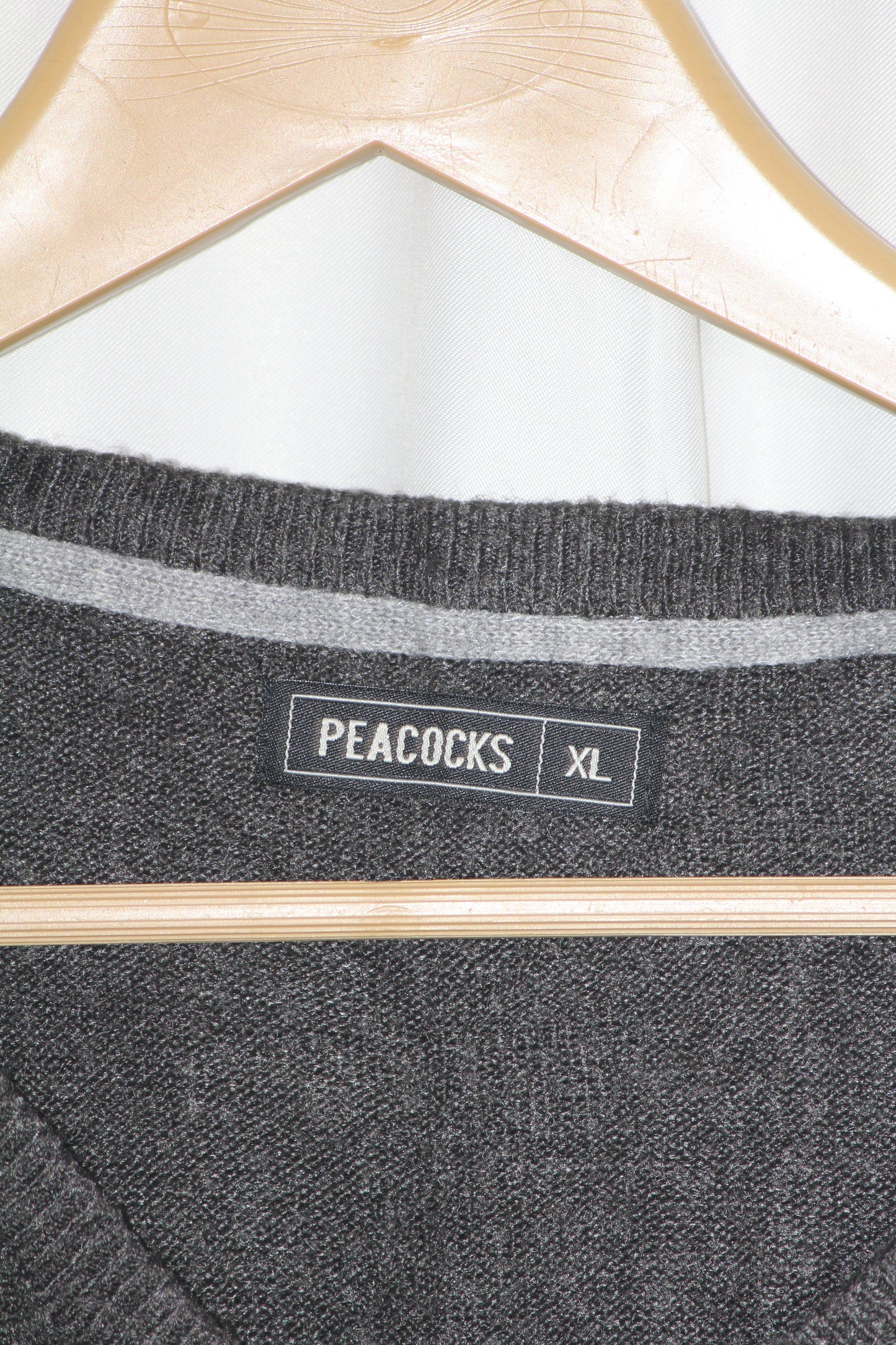 Peacocks Grey Acrylic Sweatshirt
