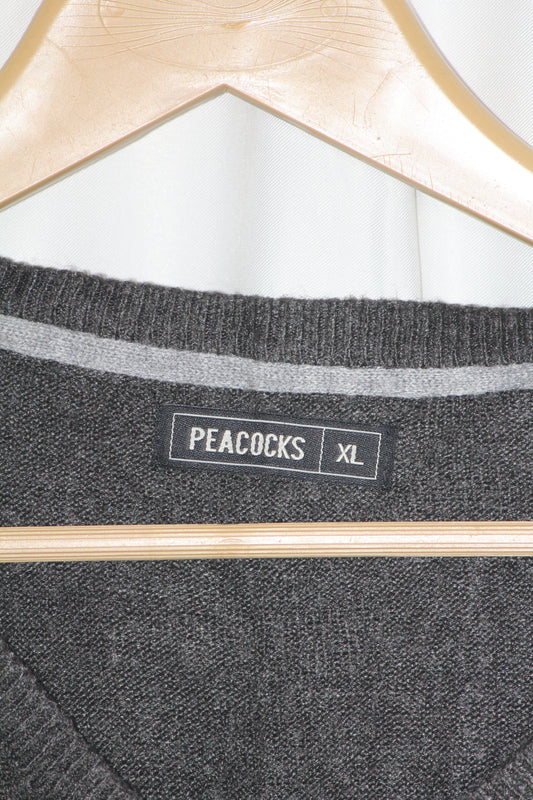 Peacocks Grey Acrylic Sweatshirt