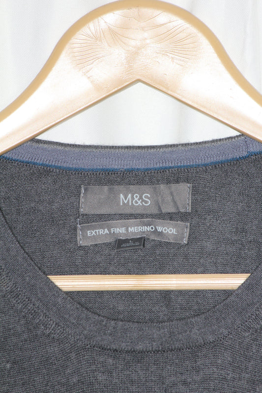 M&S Grey Wool Sweatshirt